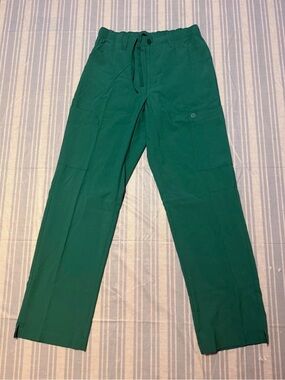 Women’s Green Cargo Utility Pants with Elastic Waist